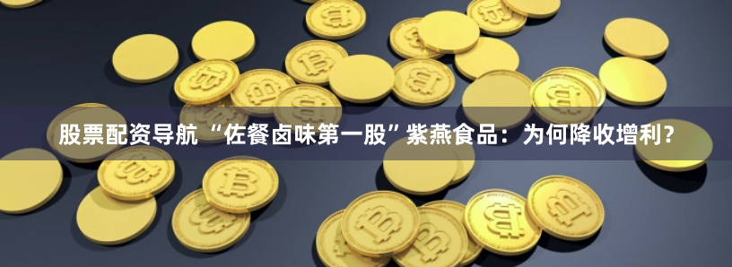 股票配资导航 “佐餐卤味第一股”紫燕食品：为何降收增利？